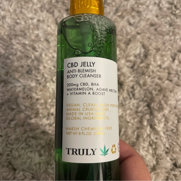 TRULY Other - NEW Truly CBD Jelly Anti Blemish Body Cleanser Acne Vegan 6oz